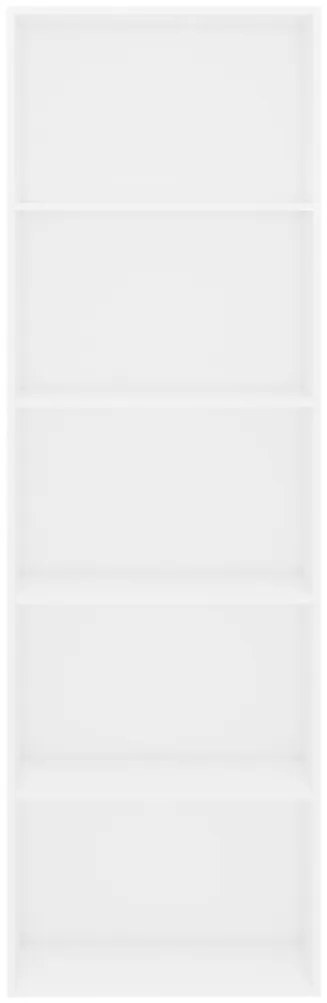 Estante com 5 prateleiras derivados de madeira branco