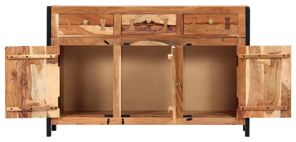 Aparador 120x35x75 cm madeira de acácia maciça