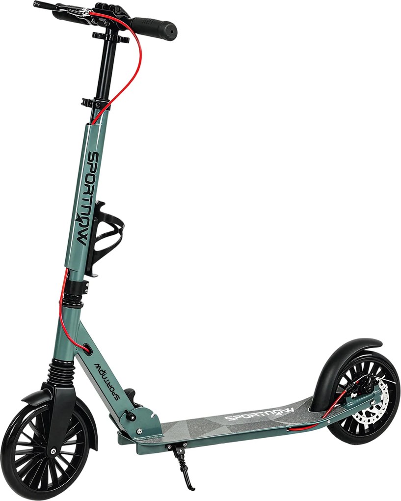 SPORTNOW Patinete Dobrável, Altura Regulável, para Adultos, Cor Prata | Aosom Portugal