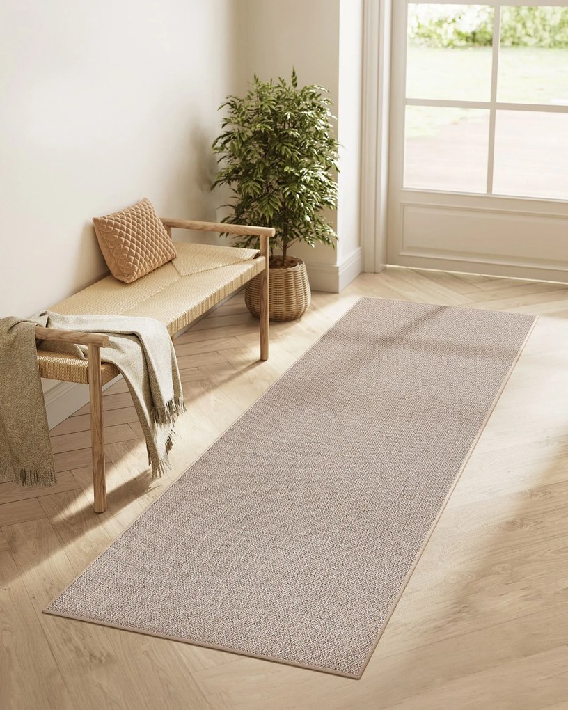 Tapete 80 x 200 cm em juta castanho camel