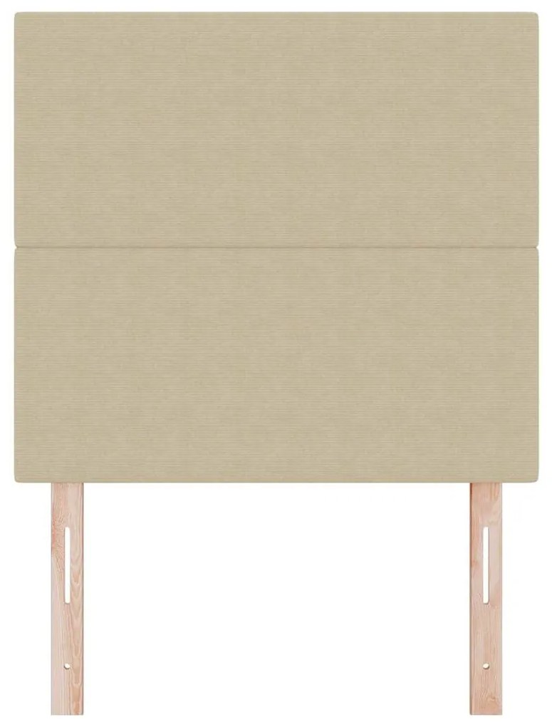 Cabeceira vidaXL Design Simples Verde Claro Cinza 100 cm Tecido de Vel