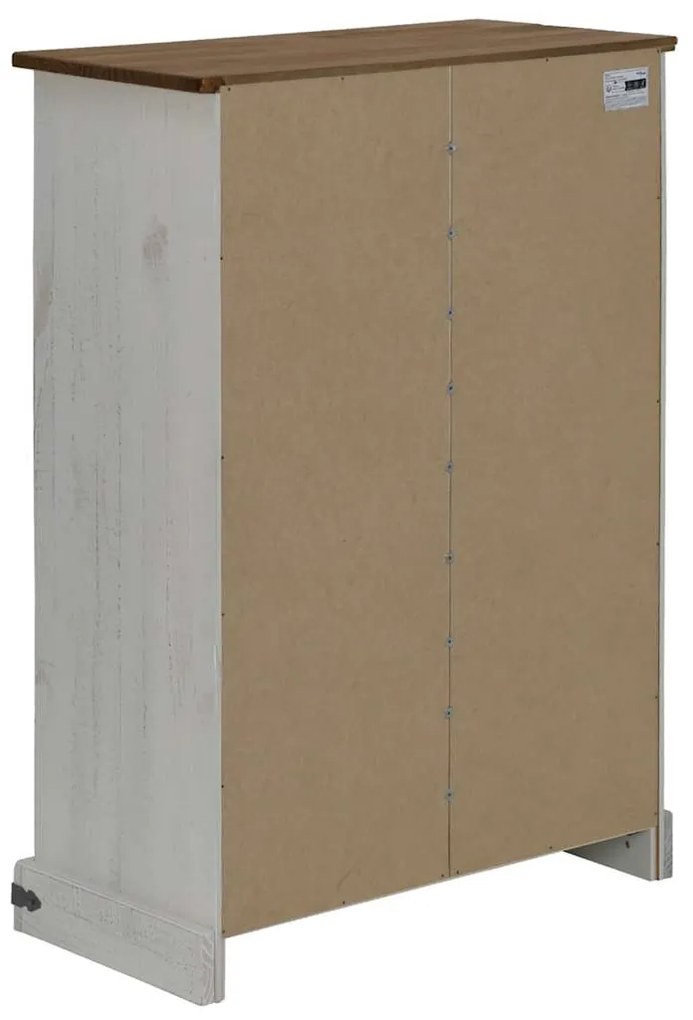 Adega HALDEN com Suporte para Vinhos e Porta Deslizante Pinho