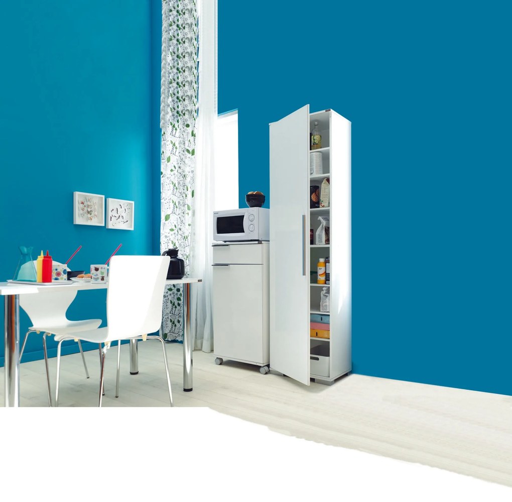 Armário Multiusos "Alto" - Branco - 50x187x35cm - Design Moderno