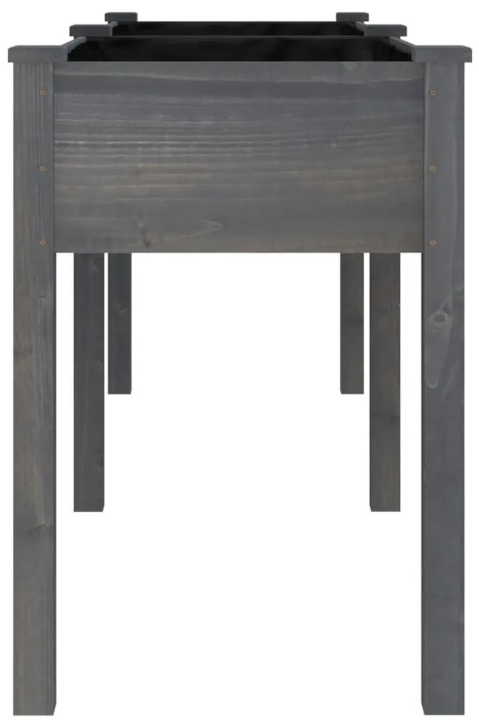 Vaso/floreira c/ forro 203x53x76 cm madeira de abeto maciça
