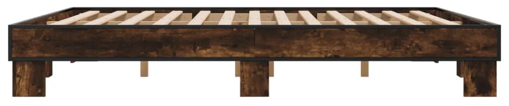 Estrutura de cama 200x200 cm derivados madeira/metal