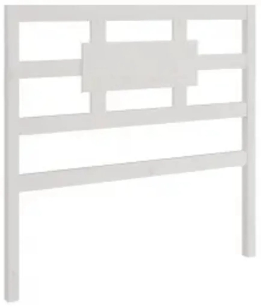 Estrutura cama de solteiro 90x190 cm madeira maciça branco