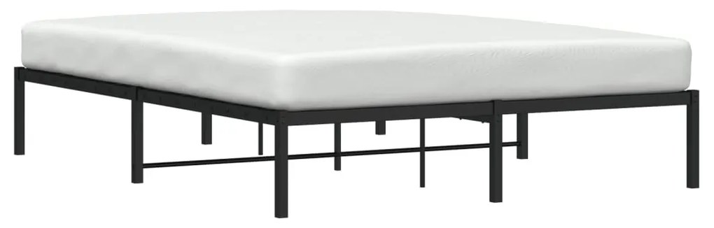 Estrutura de cama 160x200 cm metal preto