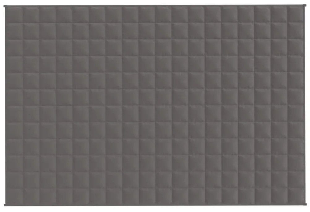 Manta pesada 9 kg 122x183 cm tecido cinza