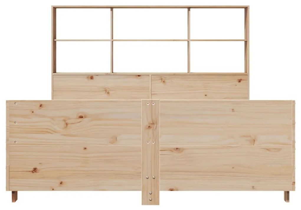 Cama sem colchão 135x190 cm madeira de pinho maciça