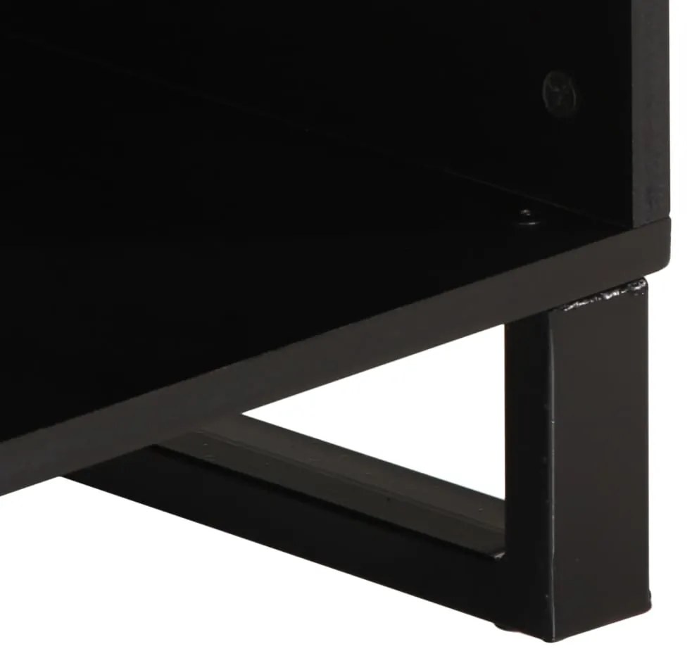 Móvel de TV 100x33x46 cm acácia maciça/derivados madeira