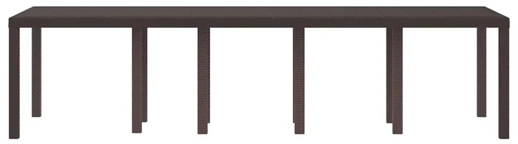 Mesa de Jardim vidaXL Castanha 300x100x73 cm Vime PE