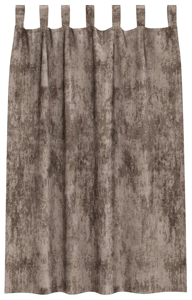 Cortinas de Veludo 2 pcs com Ilhós Cappuccino 175x140 cm