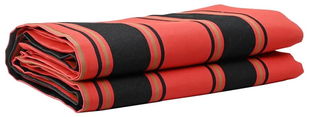 vidaXL Substituição de Toldos Laranja e Preto 1000 x 160 cm