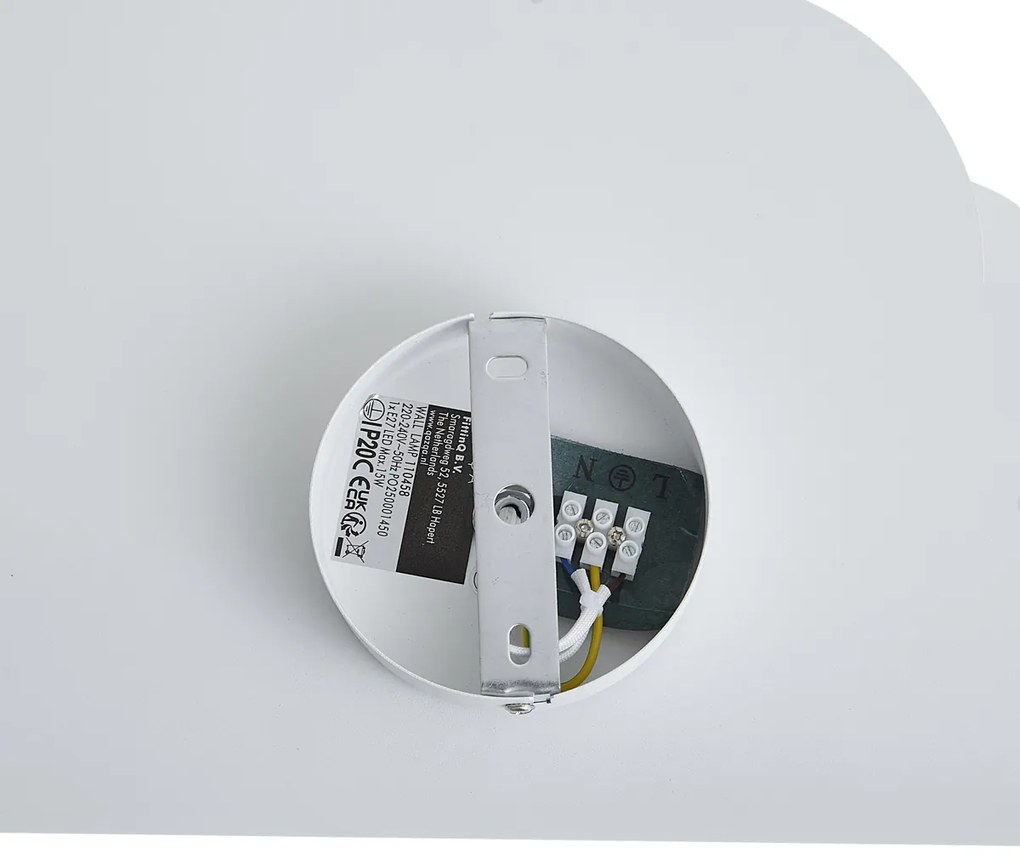 Candeeiro de Parede Infantil Nuvem Branca com Sol - Cloudy