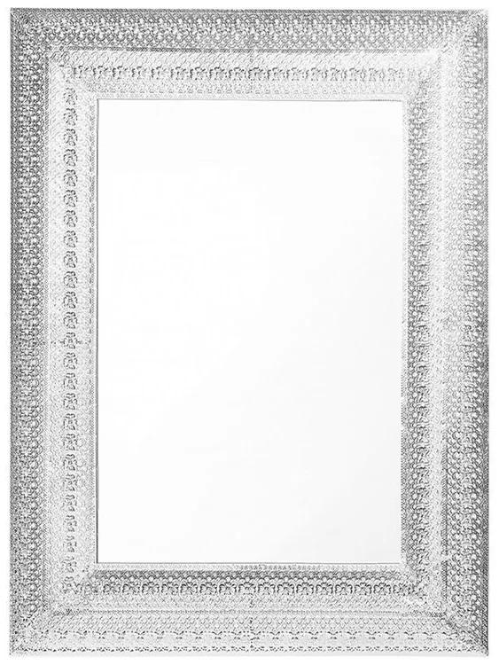 Espelho de parede 70 x 90 cm prateado PORDIC