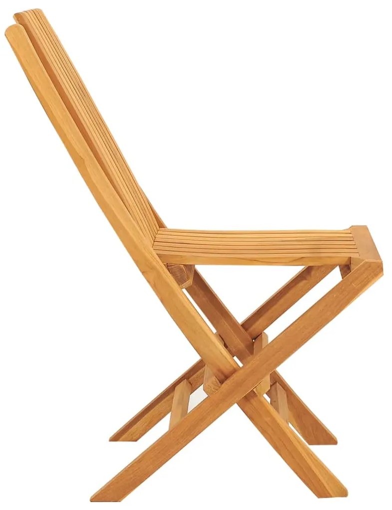Cadeiras de jardim dobráveis 2 pcs 47x47x89 cm teca maciça