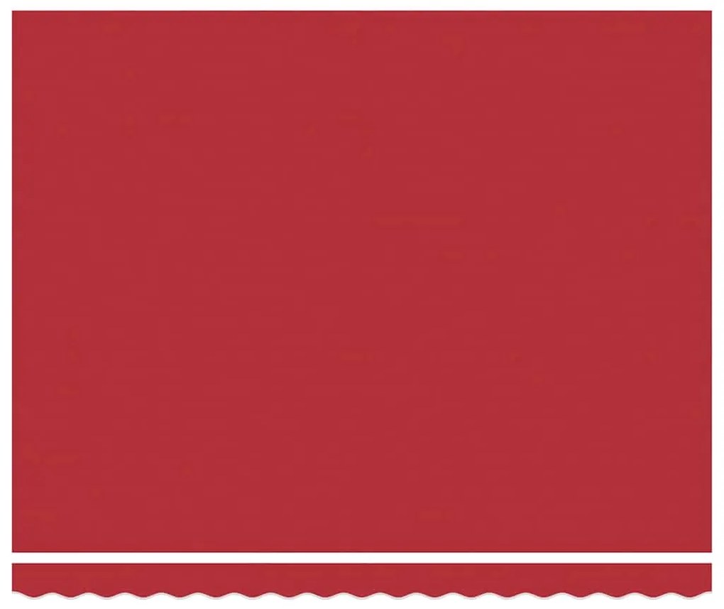 Toldo Retrátil Automático vidaXL com LED Vermelho 400x350 cm