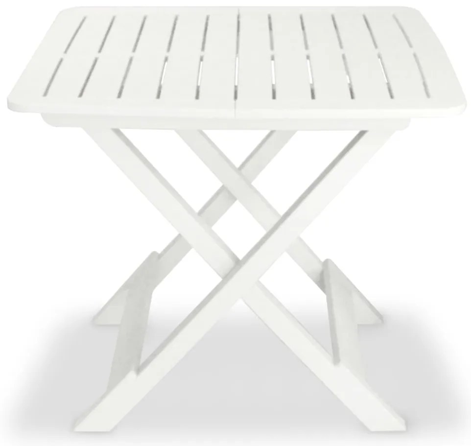 Conjunto bistrô para jardim 3 pcs plástico branco