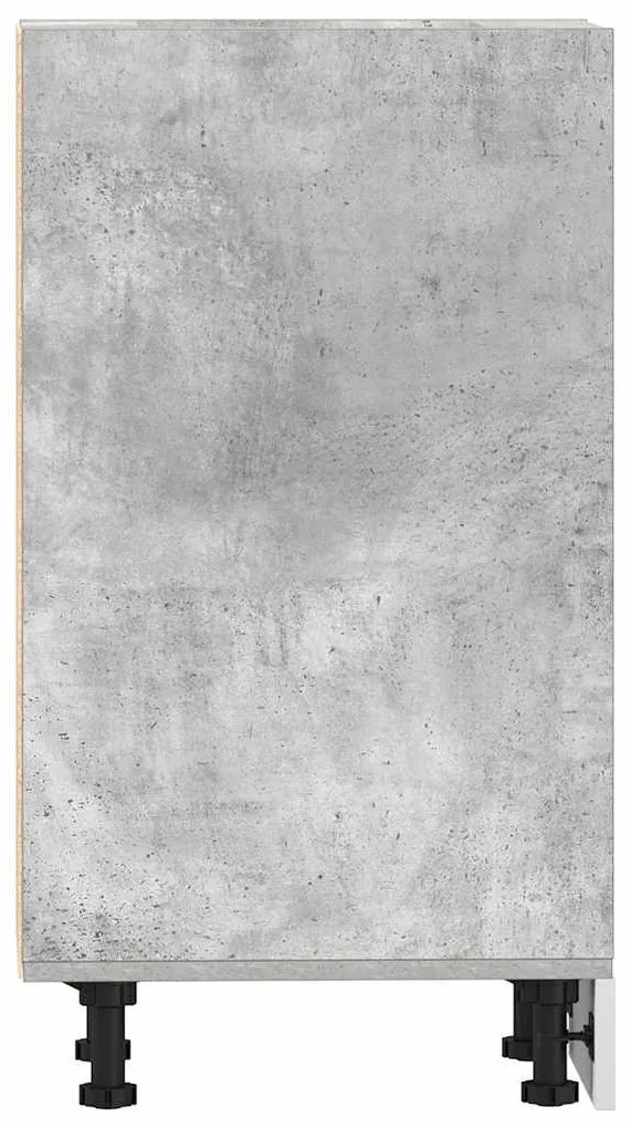 Armário inferior 30x44,5x81,5 cm contraplacado cinzento cimento