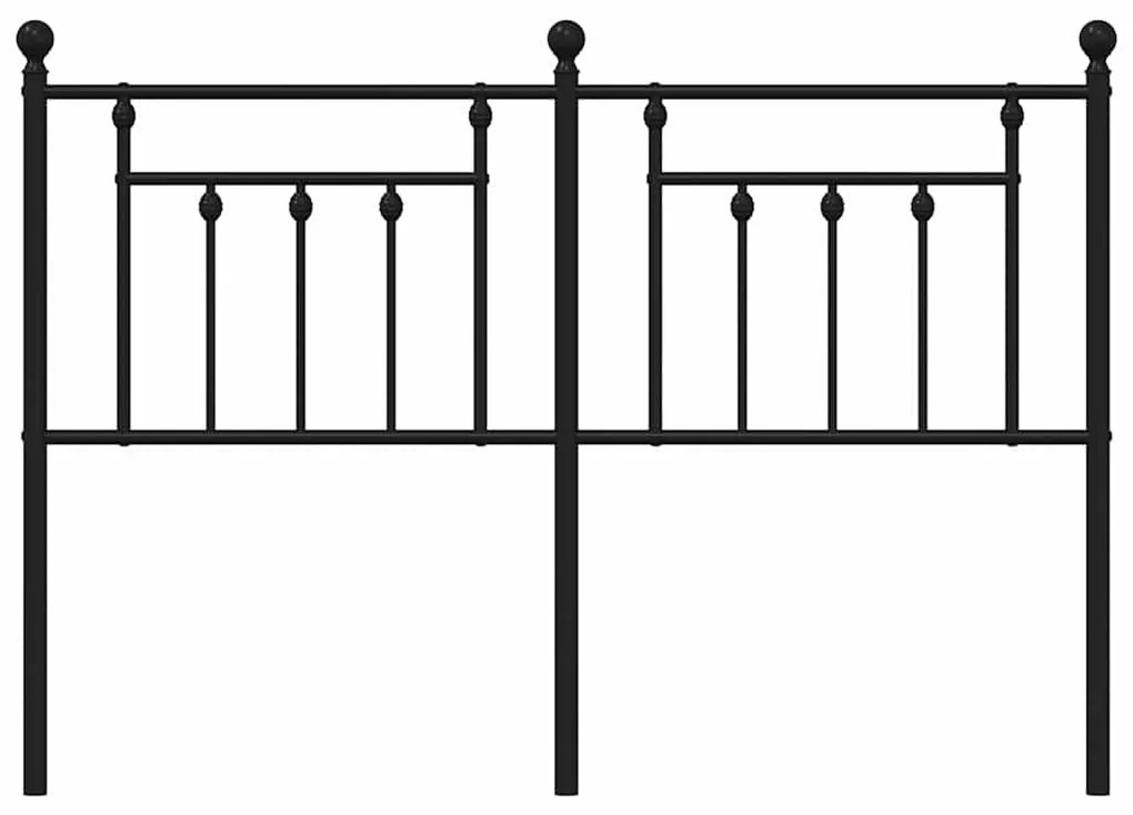 Cabeceira de cama 150 cm metal preto