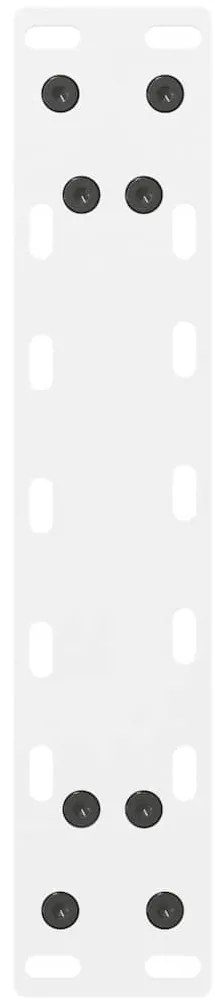 Pés para mesa de centro , brancos, 2 peças, 40x (30-31) cm, aço