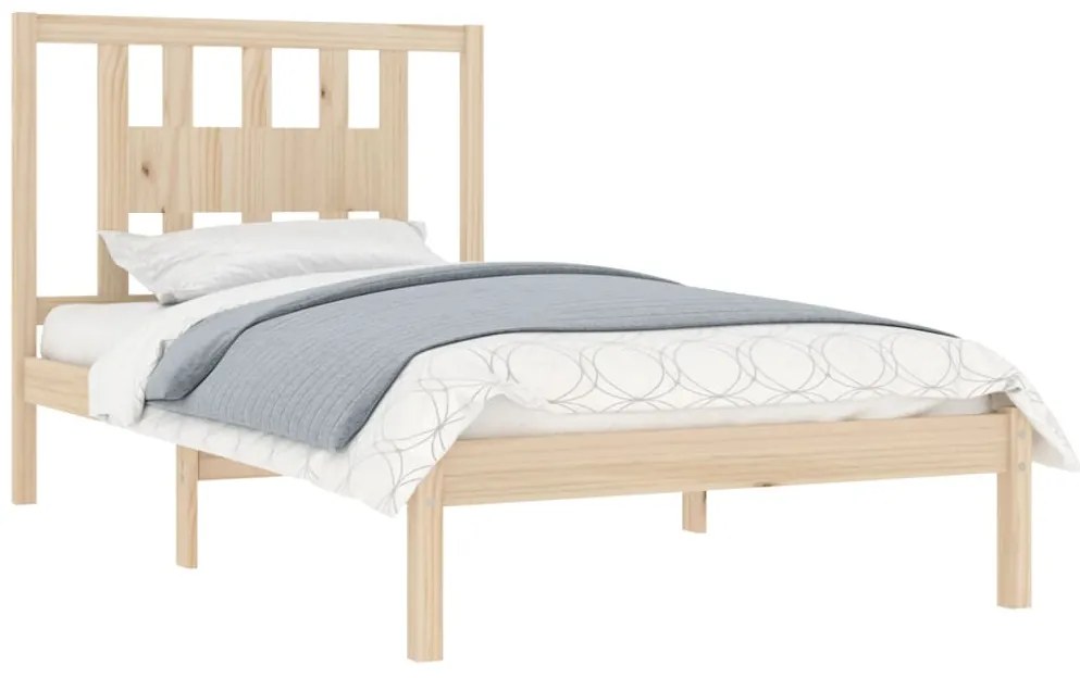 Estrutura de cama 100x200 cm pinho maciço
