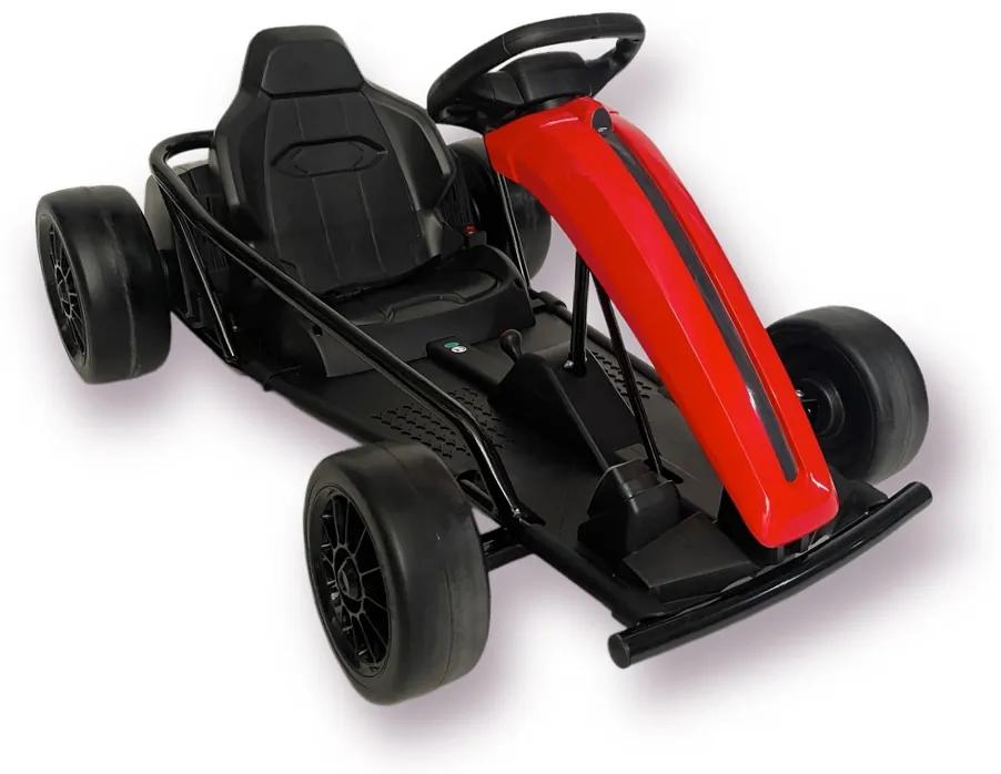 Kart elétrico Infantil drift Go-Kart, potência 24V Vermelho