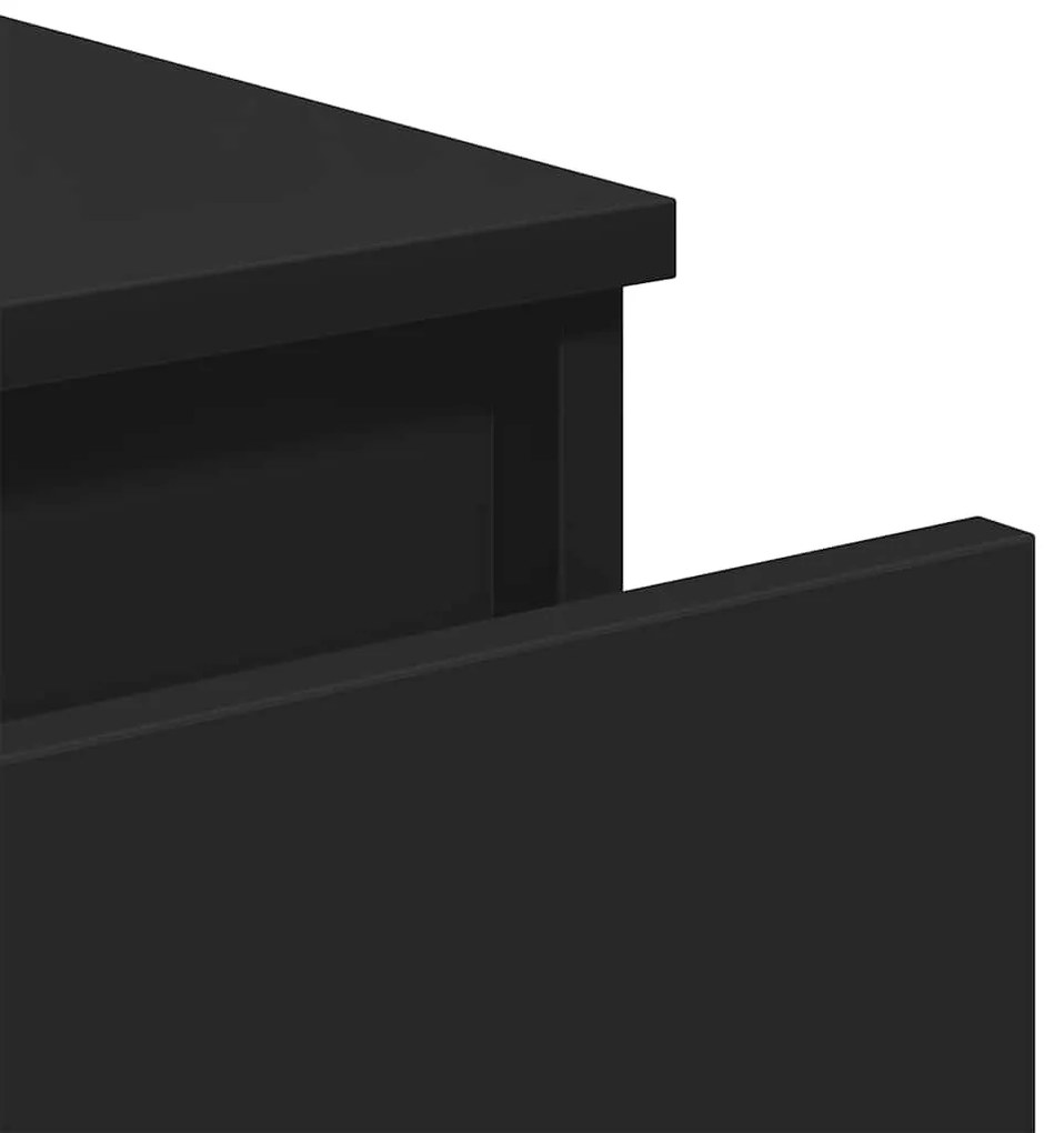 Aparador 60x35x76 cm derivados de madeira preto