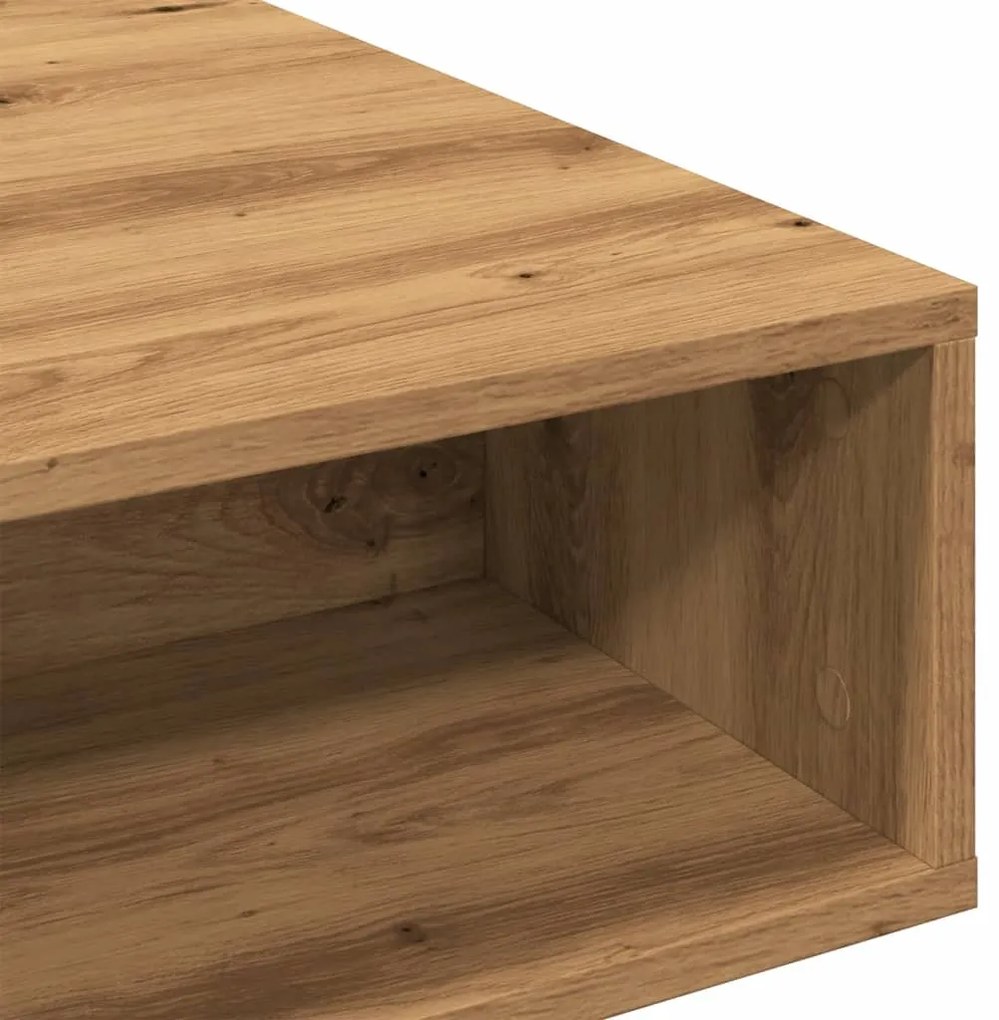 Mesa de centro 105x55x32 cm deriv. madeira carvalho artisiano