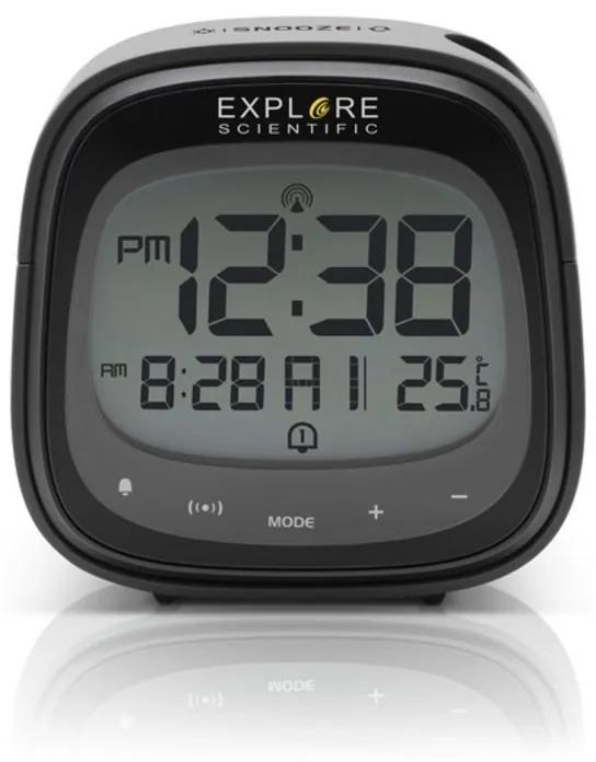 Relógio-Despertador Explore Scientific RDP-3007 LCD Preto