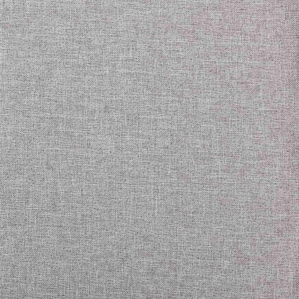 Cortinas opacas aspeto linho c/ ilhós 2 pcs 140x175 cm cinzento
