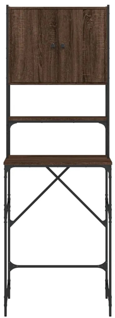 Armário sanita/máquina de lavar 68x48,5x194 cm carvalho castanho
