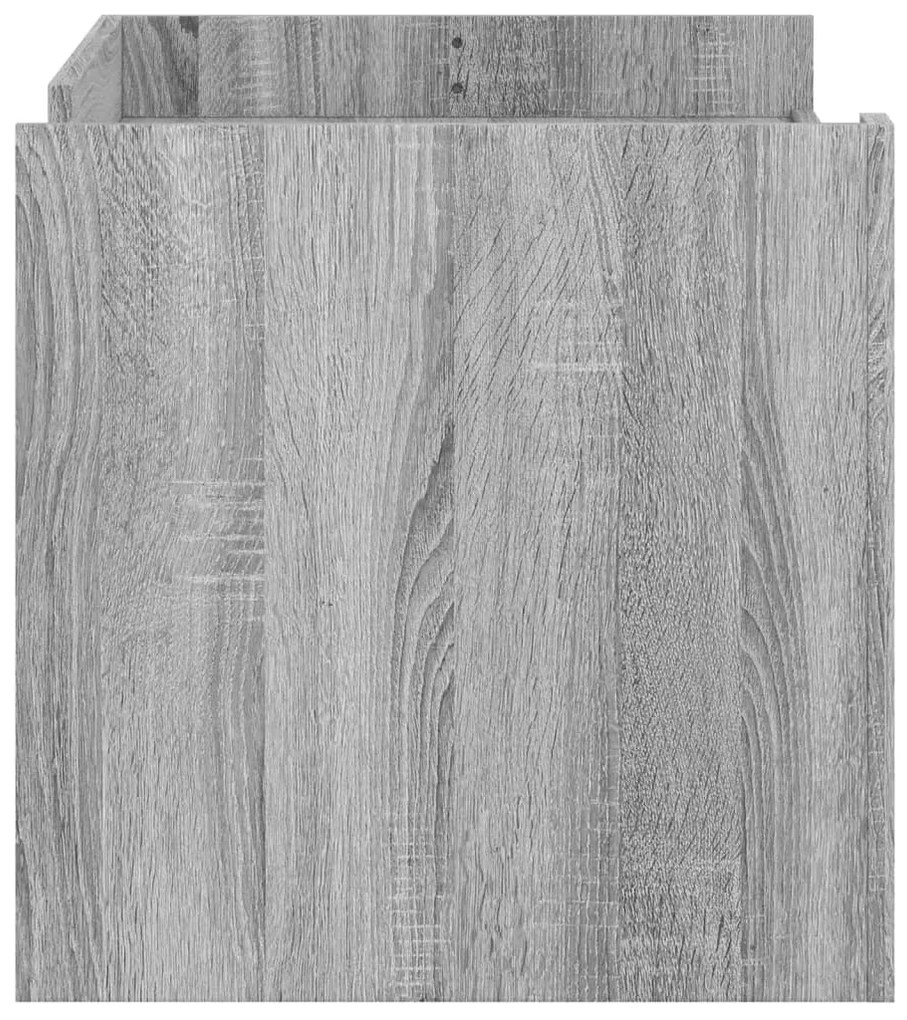 Mesa de centro 100x50x50cm derivados de madeira cinzento sonoma