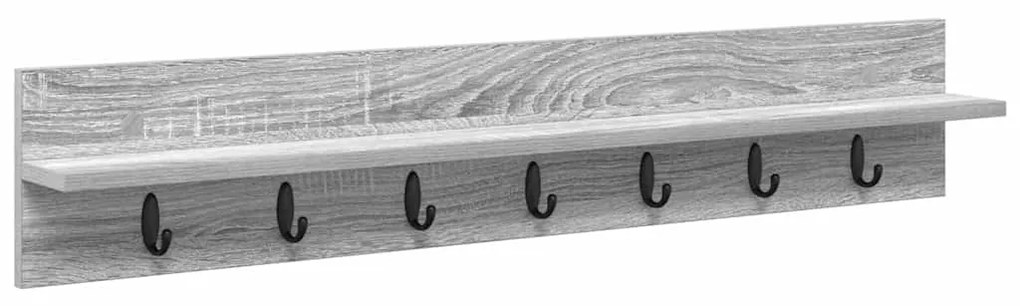 Cabideiro de Parede Sonoma cinzento 100 x 10.5 x 18 cm
