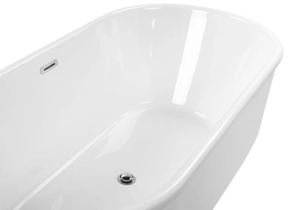 Banheira autónoma em acrílico branco 170 x 80 cm PINEL Beliani