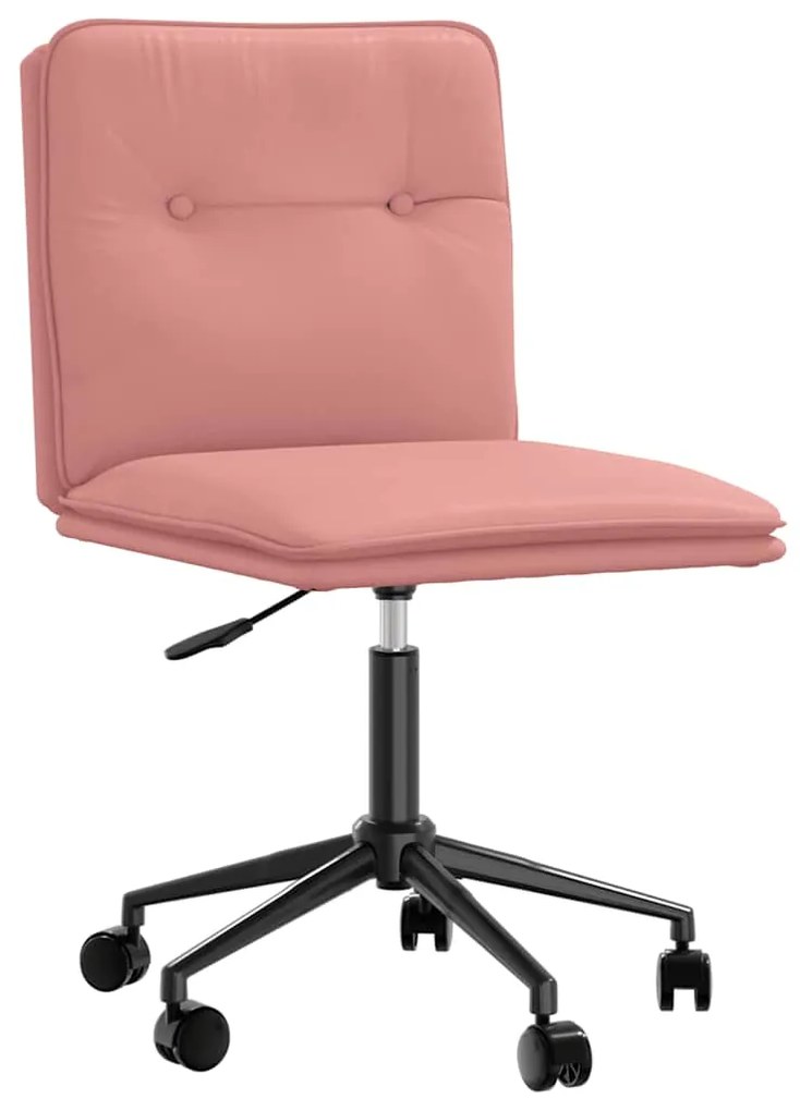 Cadeiras de jantar 2 pcs couro artificial rosa