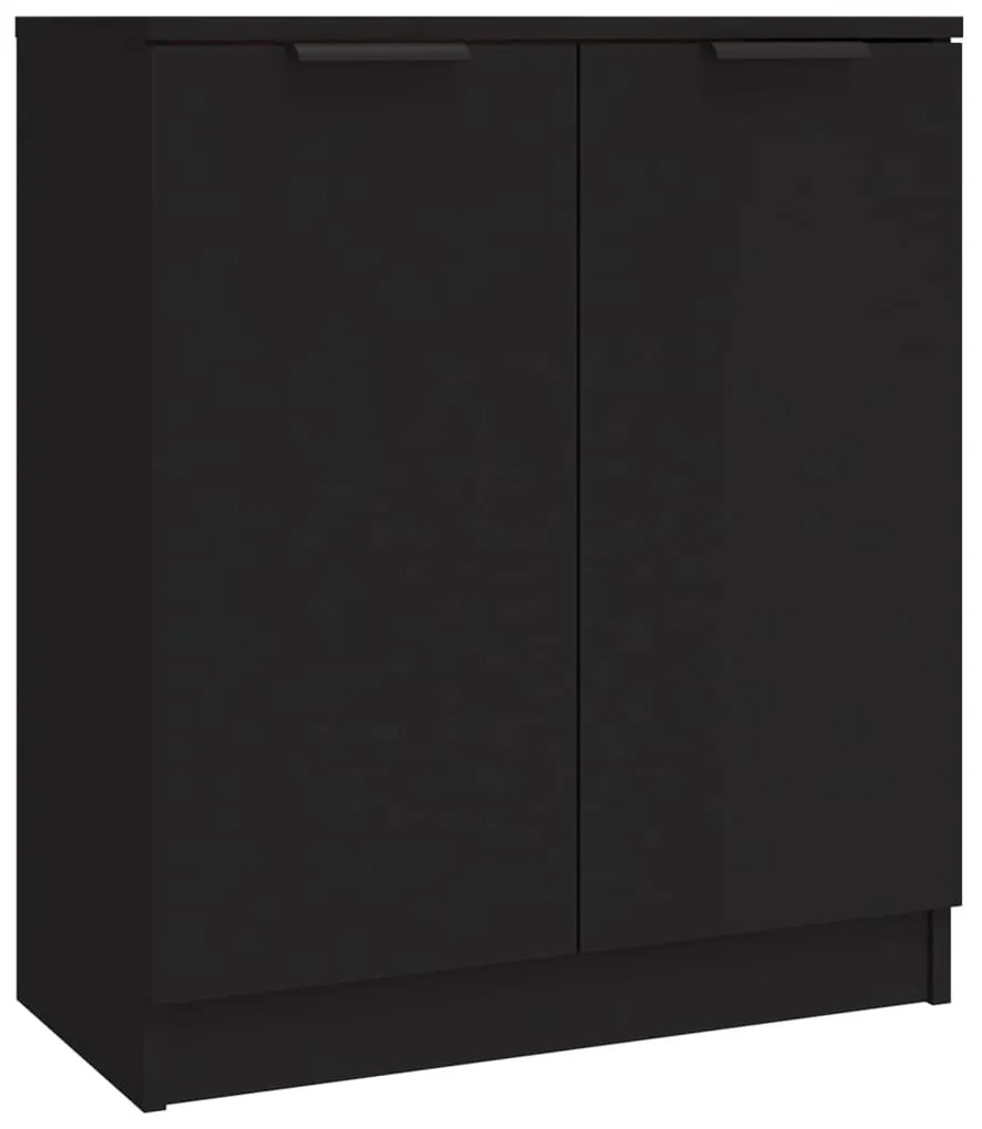Aparadores 3 pcs derivados de madeira preto
