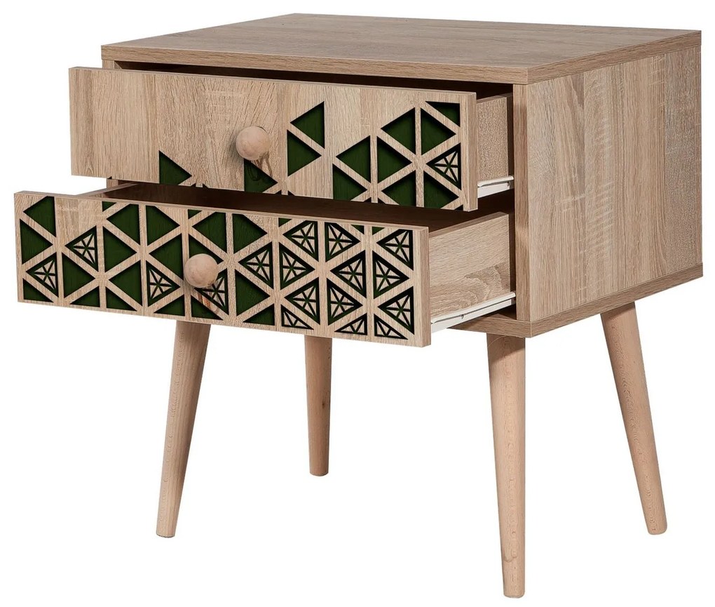 Mesa de Cabeceira Two – Carvalho Sonoma – 60x61x40 cm