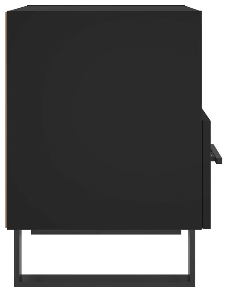 Mesas de cabeceira 2 pcs 40x35x47,5 cm deriv. de madeira preto