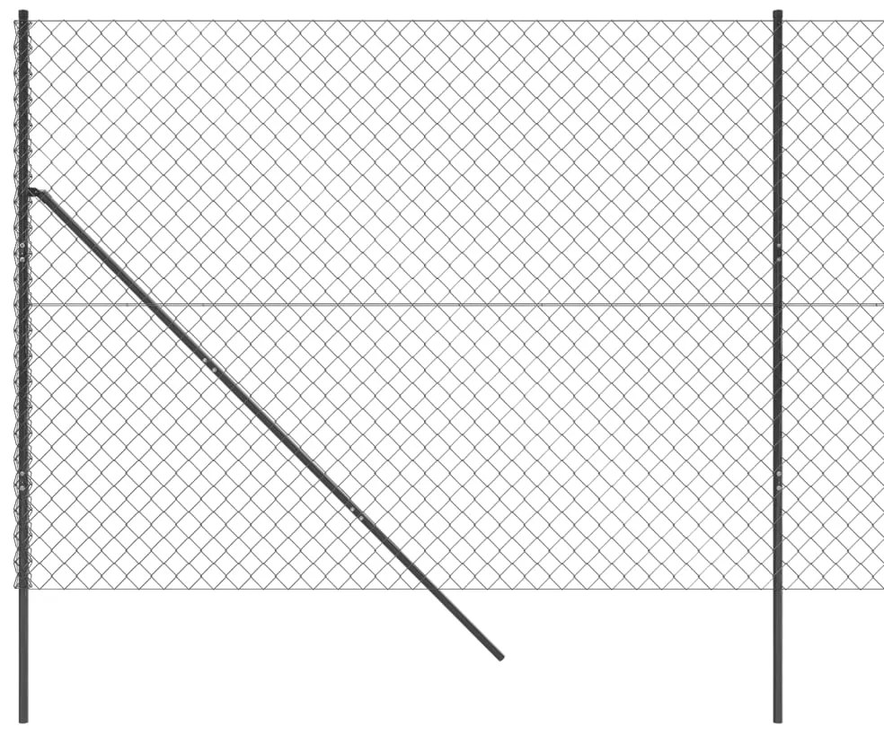 Cerca de arame 2,2x10 m antracite