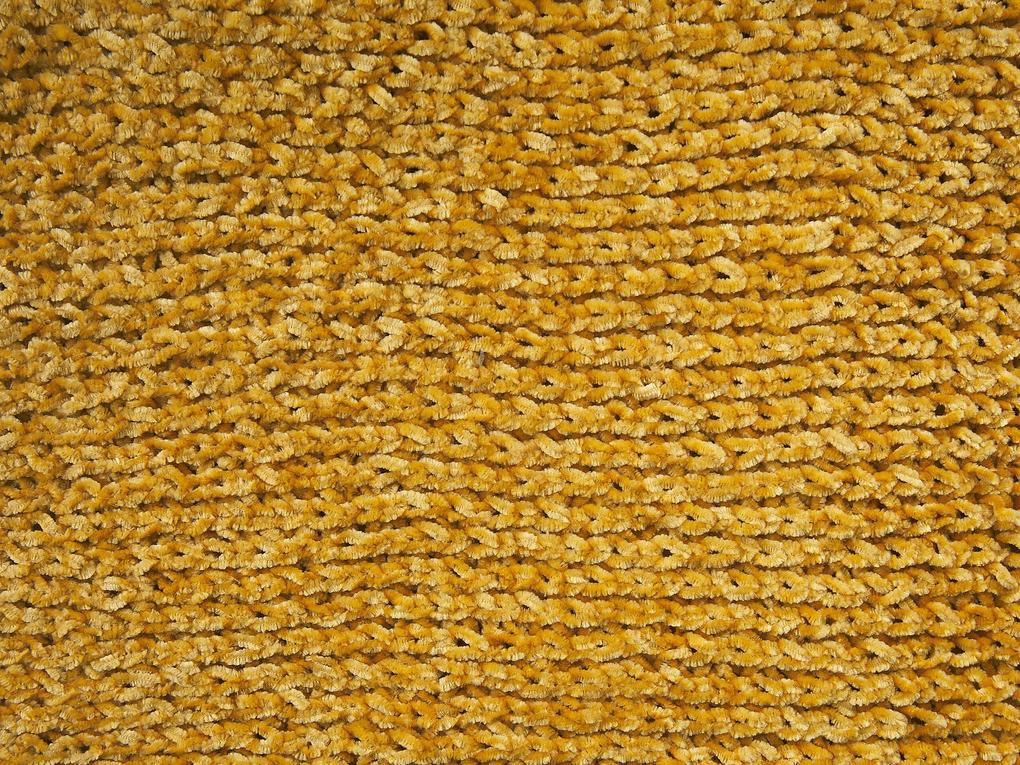 Manta amarela 150 x 200 cm HAIFA Beliani