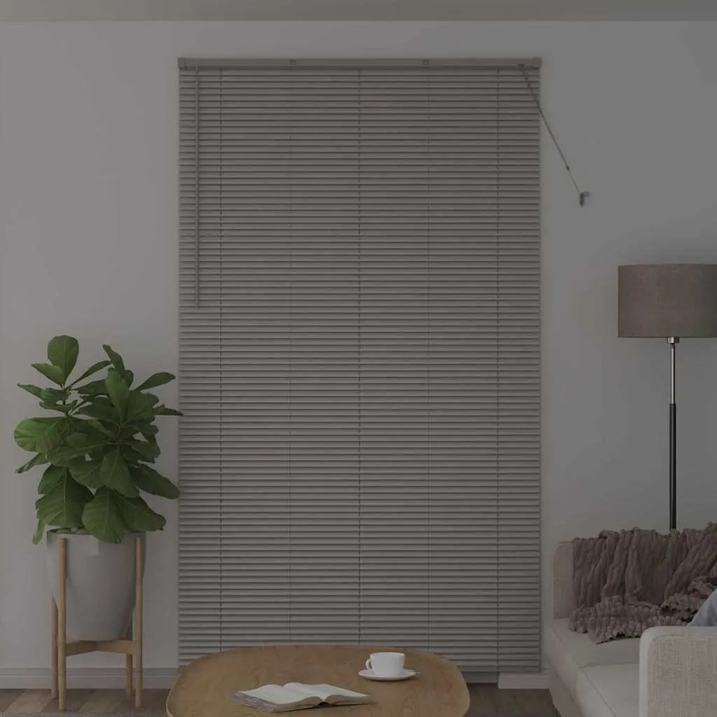 Persiana de Janela com cortinas Outros Manual Prata 80 x 130 cm Alumín