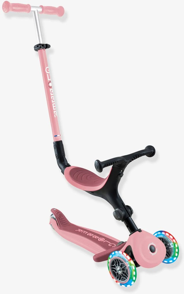 Trotinete evolutiva - Go-Up Active Lights - GLOBBER rosa-pálido