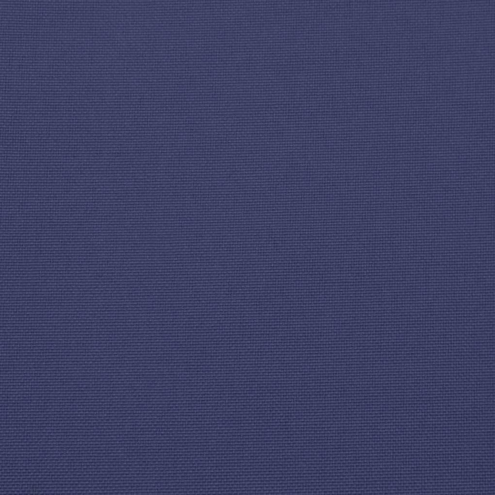 Almofadões cadeira encosto alto 6pcs tecido azul-marinho