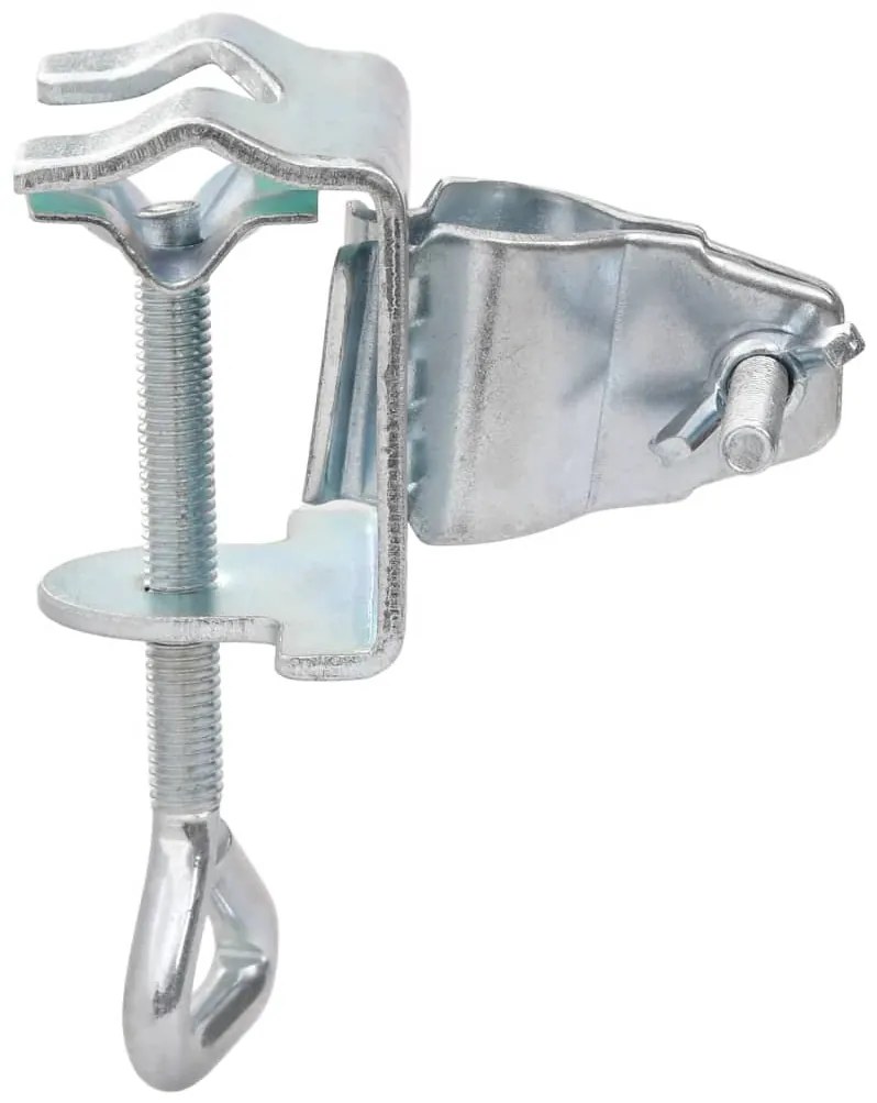 Grampos de guarda-sol para varanda 2 pcs 32 mm aço galvanizado