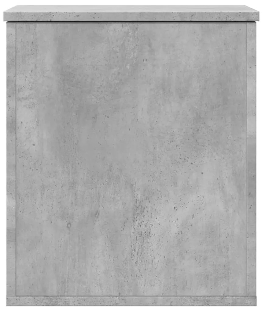 Caixa de arrumação 40x42x46 cm derivados madeira cinza cimento