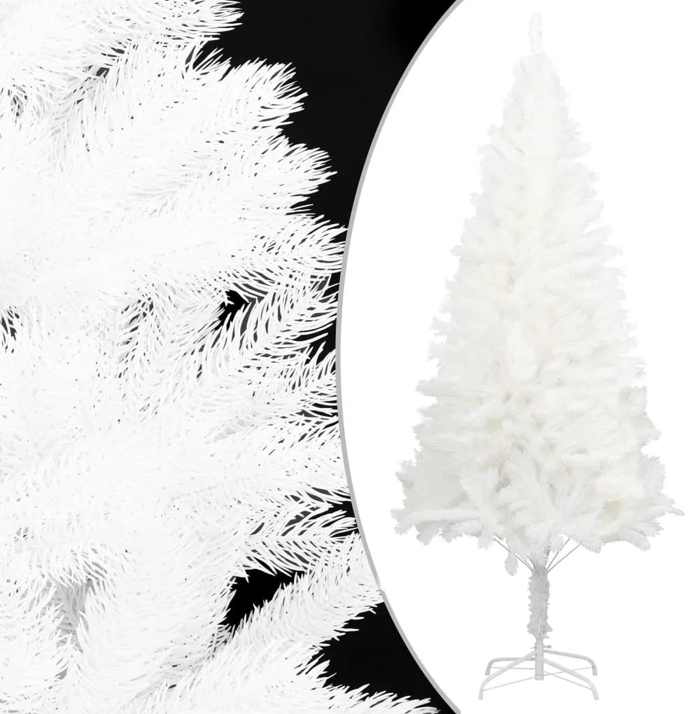 321022 vidaXL Árvore de Natal artificial agulhas realistas 150 cm branco