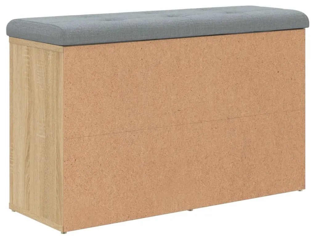 Banco sapateira 82x32x50 cm derivados madeira carvalho sonoma