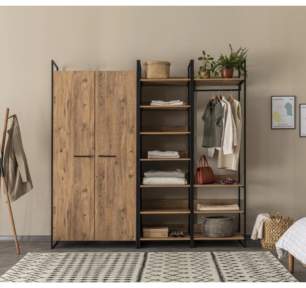 **** Roupeiro Dynamic – Pinho Atlântico – 104x225x52 cm
**