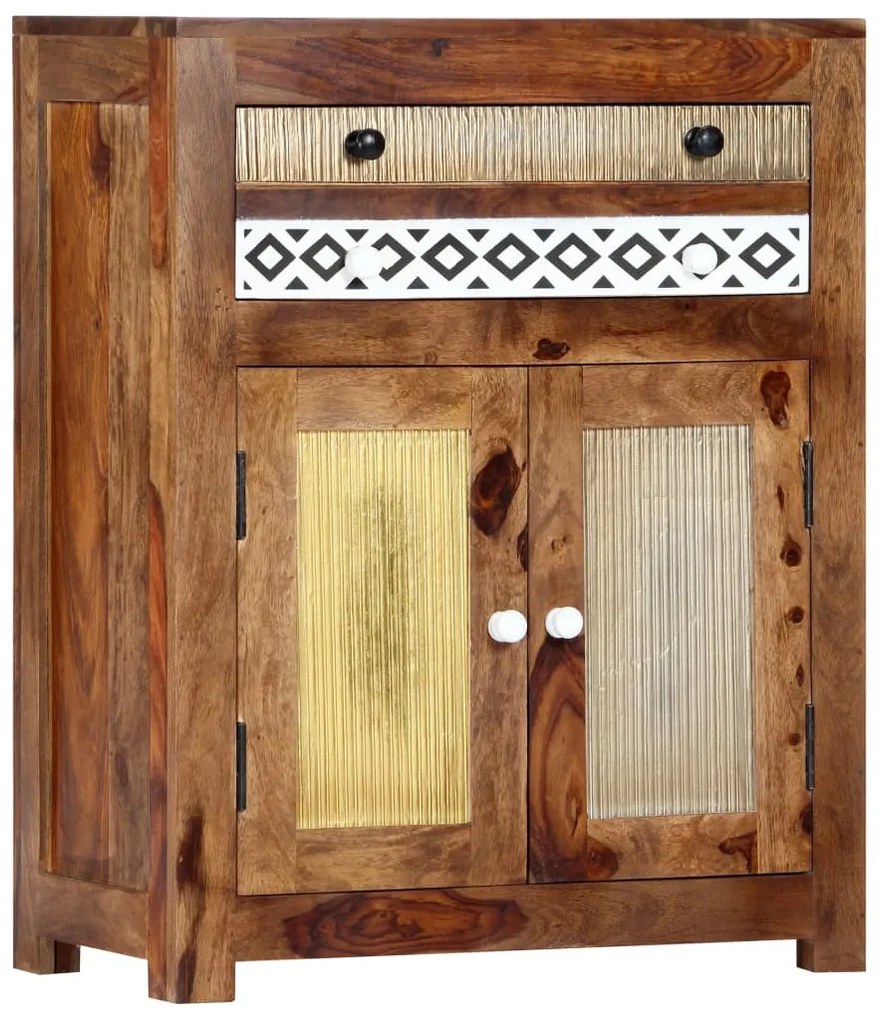 Móvel lateral 60x30x75 cm madeira de acácia maciça
